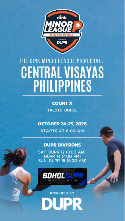 The Dink Minor League Pickleball tournament poster